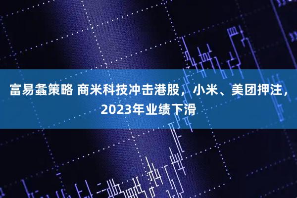 富易螽策略 商米科技冲击港股，小米、美团押注，2023年业绩下滑